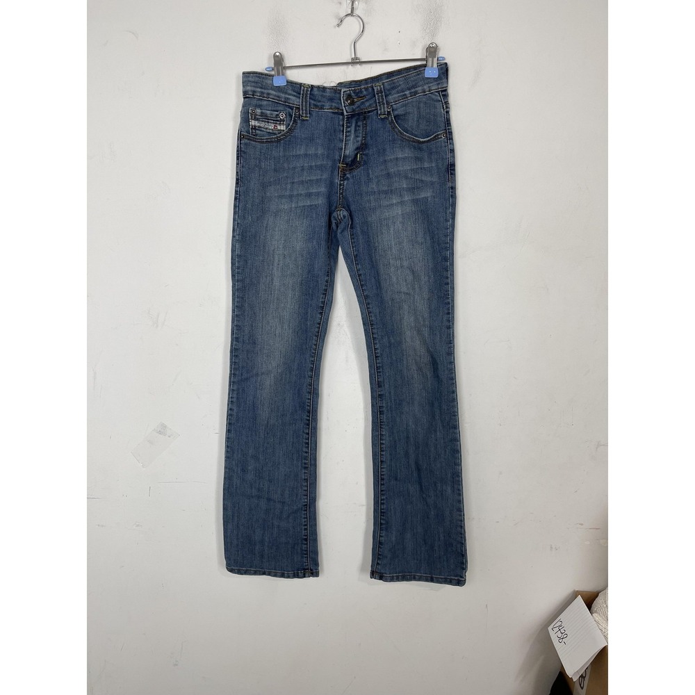 Diesel‎ Jeans Womens 27 Blue Straight Leg Mid Rise Made Italy Denim Y2K Basic